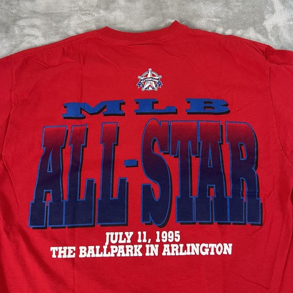 Vintage Texas Rangers Shirt Mens XL MLB Baseball 1995 All Star Game Starter 90s - Picture 2 of 10